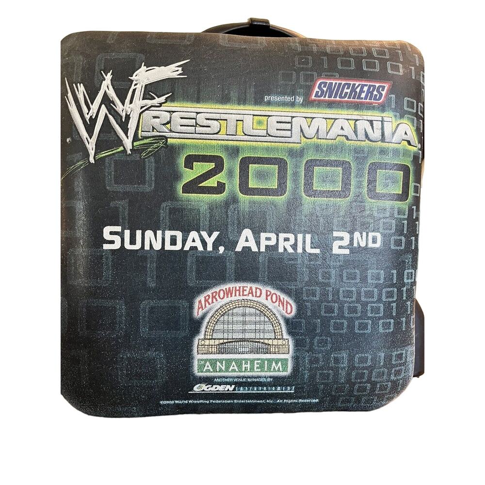 Vintage Wwe Wwf Rare Wrestlemania 2000 Anaheim Arrowhead Pond Seat Cushion HTF